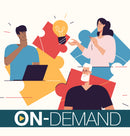 Illustration of people with a light bulb and 'On-Demand' text