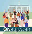 Illustration of people in front of a school building with 'On-Demand' text at the bottom.